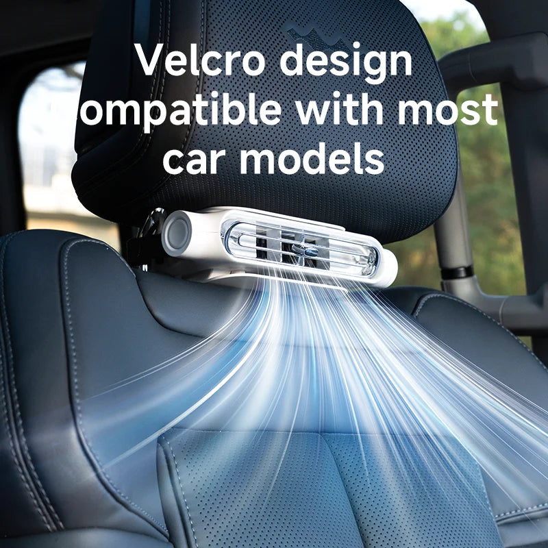 USB Car Seat Cooling Fan 3 Speed Settings Adjustable Automotive Front and Rear Seat Fan for All Cars Jeep Van Truck